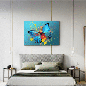 Canvas Painting Graffiti Watercolor Butterfly Paintings On The Wall Abstract Butterfly Pop Wall Art Canvas Modern Animal Picture For Living Room