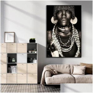 Wall African Paintings Paintings Art Primitive Tribal Women Canvas Painting Modern Home Decor Black Woman Pictures Print Decorative Mura Dhwpx