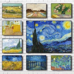 Textured Canvas Wall Art - Impressionist Night Scene, Gallery-Quality Home Decor, Ready to Hang