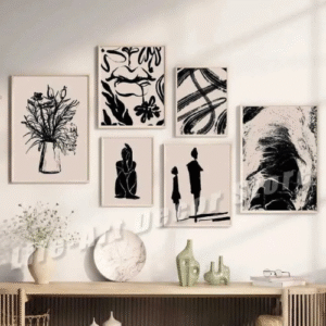 Neutral Abstract Black Beige Trendy Posters and Prints Canvas Paintings Wall Art Picture for Aesthetic Room Home DecorXJ250116