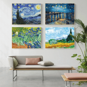 Paintings Poster Picture Wall House Decoration Murals Van Gogh Oil Painting Works Sunflower Apricot Abstract A4 A3 A2 Canvas Art Woo