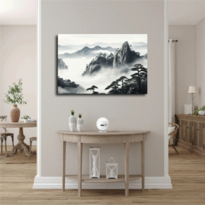 China Huangshan Landscape Paintings Poster Canvas Print Wall Art Bedroom Room Aesthetics Decoration