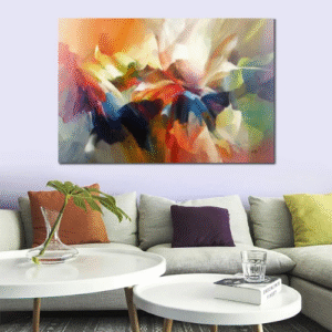 Contemporary Abstract Canvas Art Flower Painting Living Room Decor Hand Painted Modern Floral Artwork Colorful High Quality