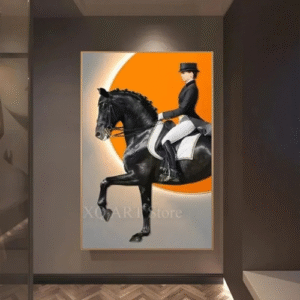 Modern Nobility Equestrian Poster Prints For Living Room Home Decor Contemporary Horse Riding Canvas Painting Wall Art Mural